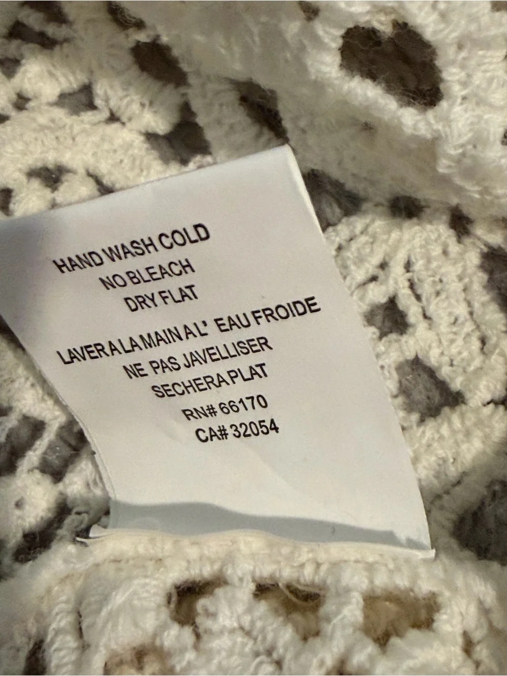 Anthropologie Deletta Ivory crochet -SZ XS* - Bell Sleeves Top